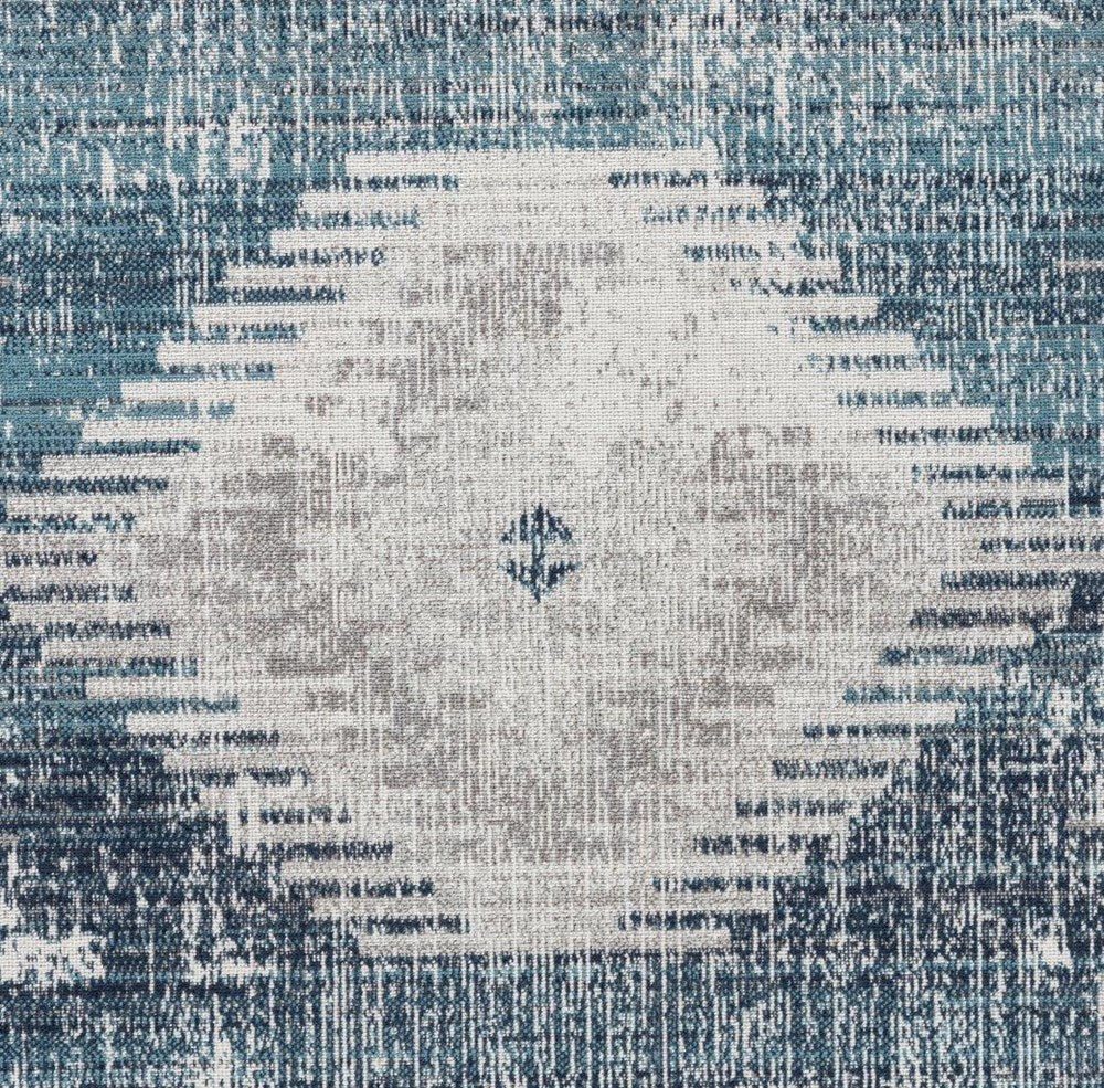 Santana Navy Transitional Rug