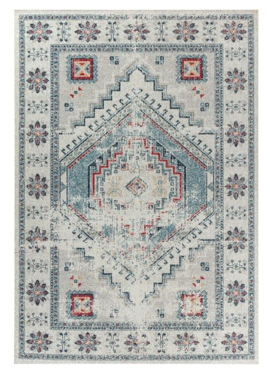 Santana Creme Border Transitional Rug