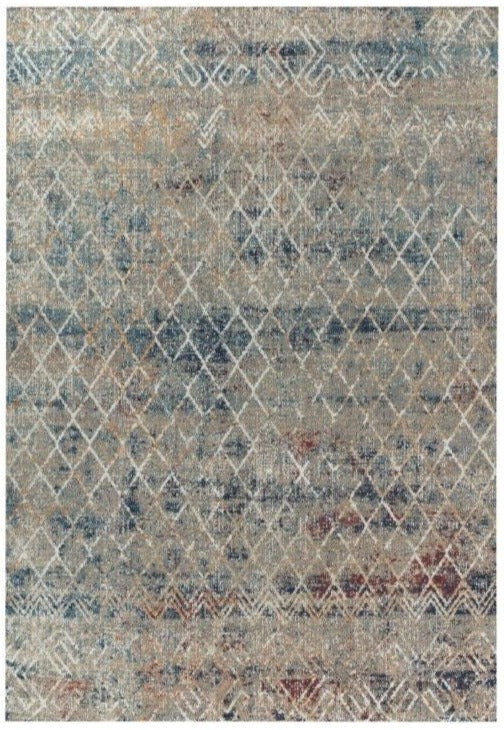 Santana Blue Terrace Transitional Rug