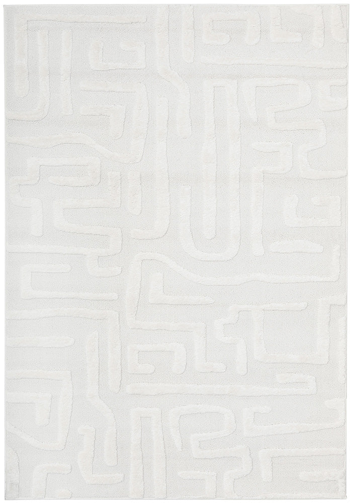 Asta Abstract Off-White Rug