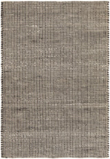 Carlos Felted Wool Rug Black Natural