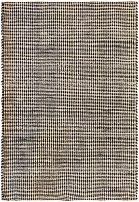 Carlos Felted Wool Rug Black Natural - Lost Design Society
