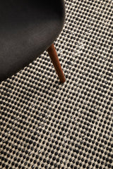 Carlos Felted Wool Rug Black Natural