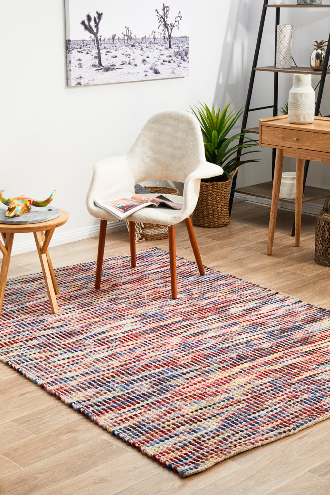 Carlos Felted Wool Rug Multi Natural