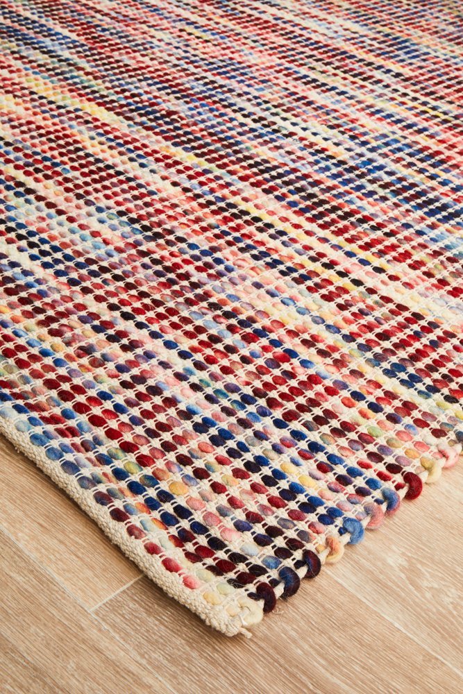 Carlos Felted Wool Rug Multi Natural