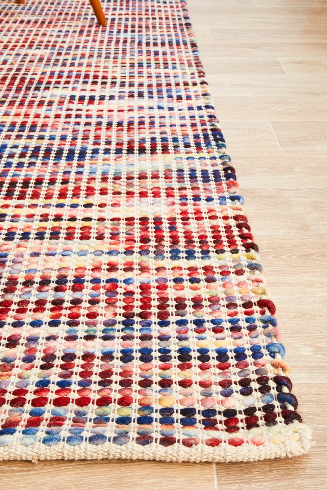 Carlos Felted Wool Rug Multi Natural