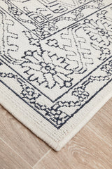 Oceana Patterned White Outdoor Rug