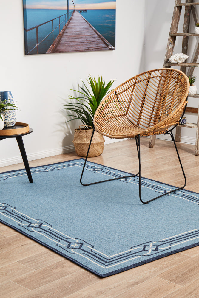 Oceana Blue Outdoor Rug