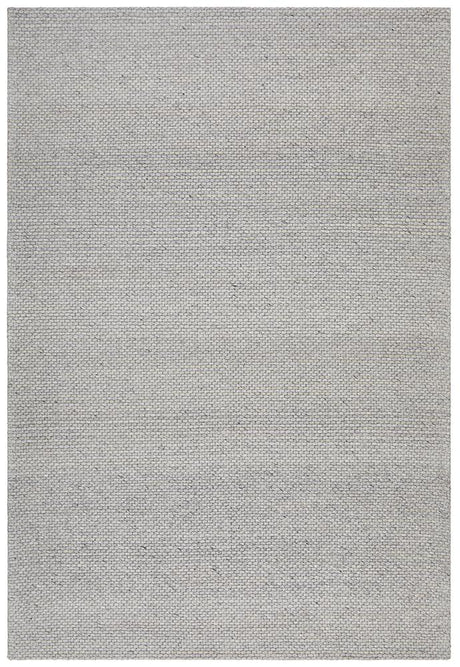 Oskar Felted Wool Striped Rug Grey