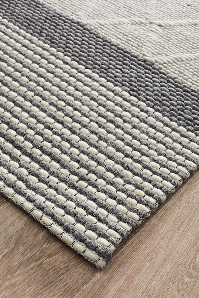 Karlsson Wool Hatch Textured Rug