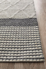 Karlsson Wool Hatch Textured Rug