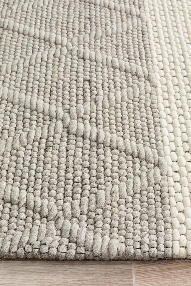 Karlsson Wool Hatch Textured Rug