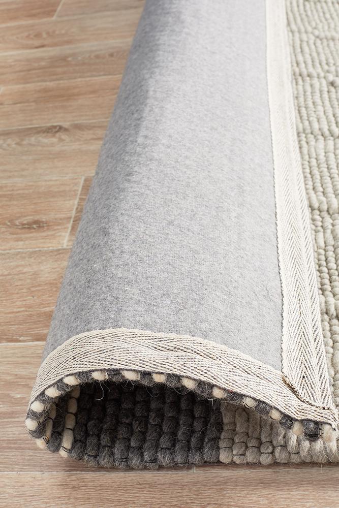 Karlsson Wool Hatch Textured Rug