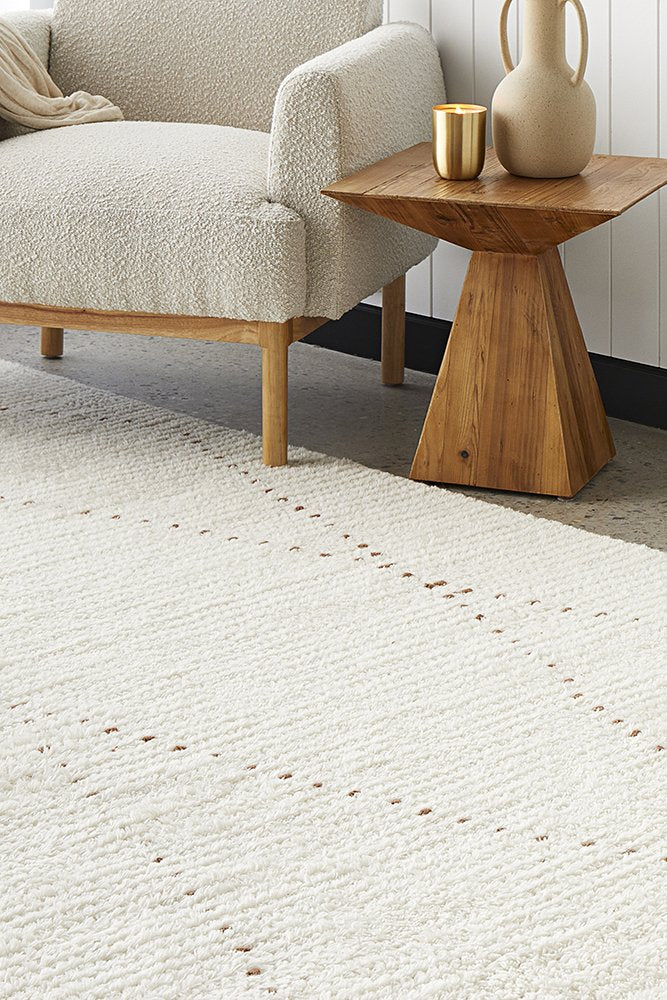 Lana Natural Wool and Cotton Rug