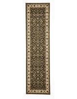 Classic Rug Green with Ivory Border