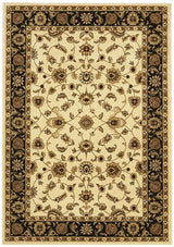 Classic Rug Ivory with Black Border