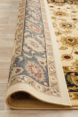 Classic Rug Ivory with Black Border