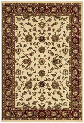 Classic Rug Ivory with Red Border - Lost Design Society