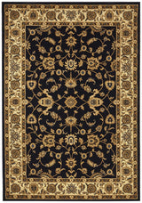 Classic Rug Navy with Ivory Border