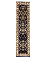 Classic Rug Navy with Ivory Border