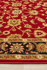 Classic Rug Red with Black Border