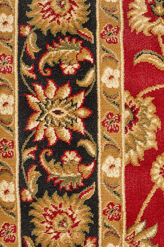 Classic Rug Red with Black Border