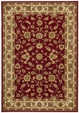 Classic Rug Red with Ivory Border