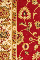 Classic Rug Red with Ivory Border