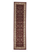 Classic Rug Red with Ivory Border