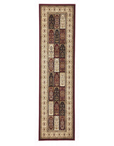 Traditional Panel Design Burgundy with Ivory