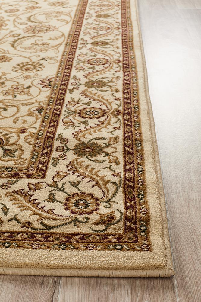 Medallion Rug Ivory with Ivory Border