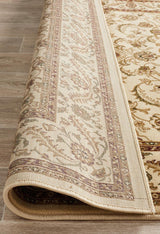 Medallion Rug Ivory with Ivory Border