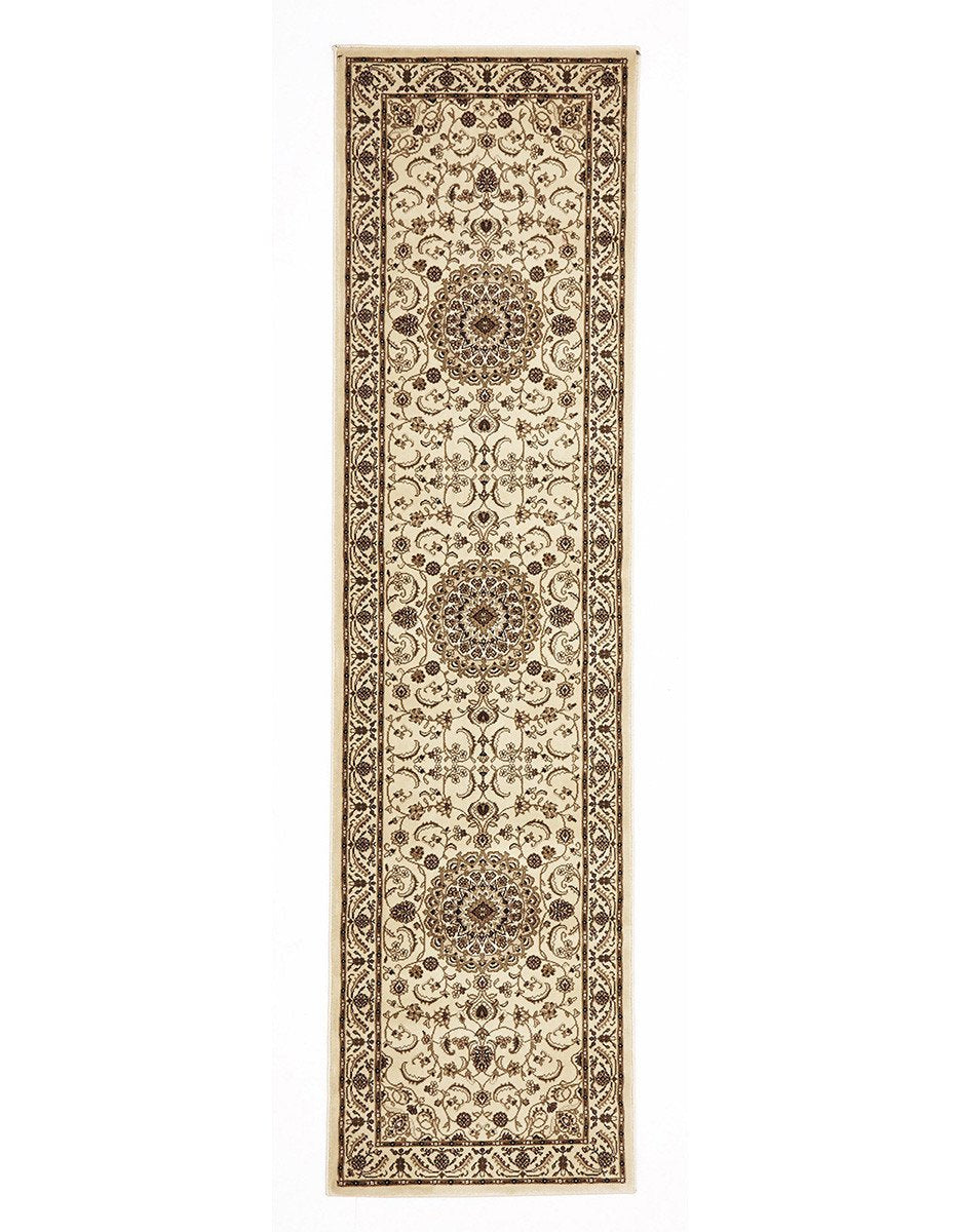 Medallion Rug Ivory with Ivory Border