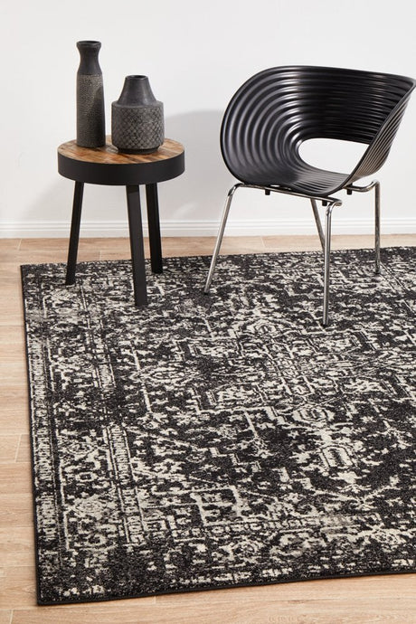 Scape Charcoal Transitional Rug