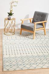 Slate White Transitional Rug