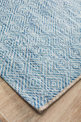 Promenade Outdoor Clara Diamond Blue Rug