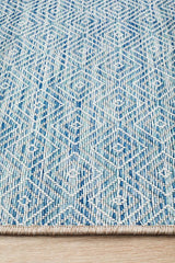 Promenade Outdoor Clara Diamond Blue Rug