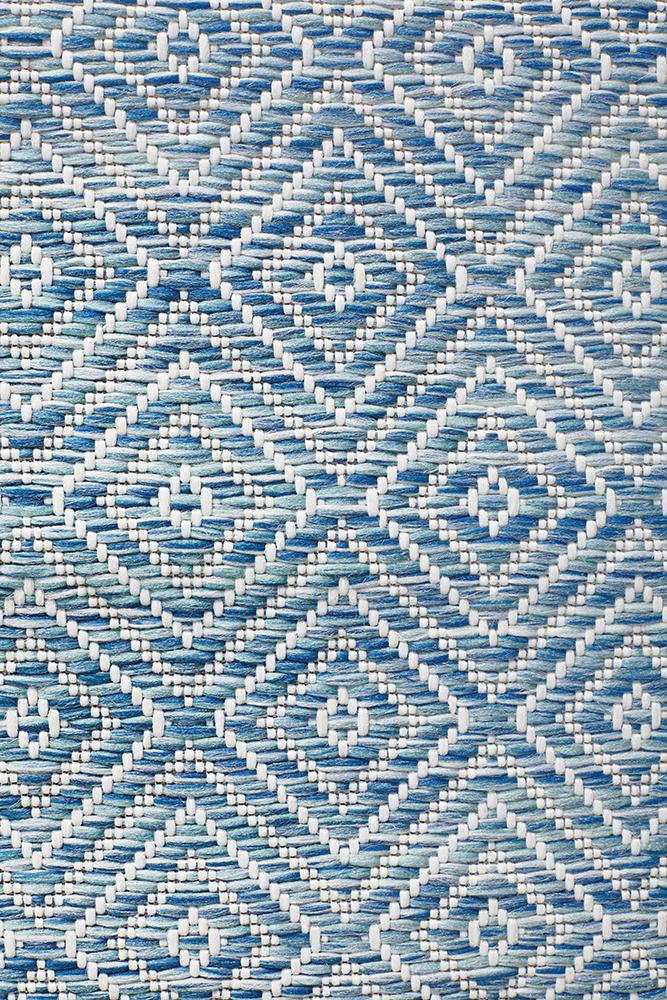 Promenade Outdoor Clara Diamond Blue Rug