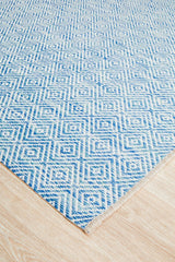 Promenade Outdoor Clara Diamond Blue Rug