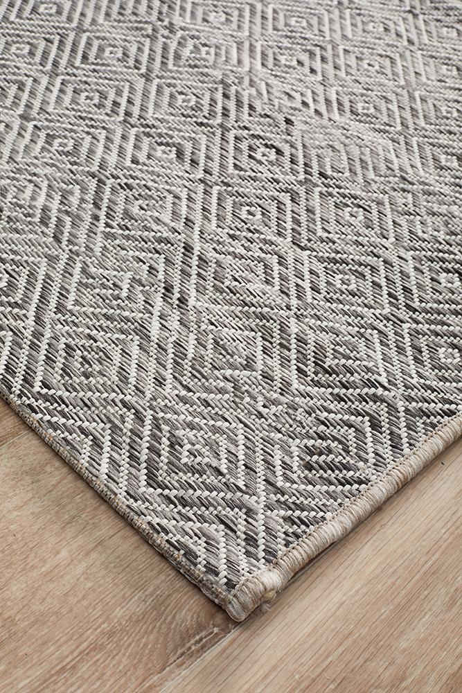 Promenade Outdoor Clara Diamond Grey Rug