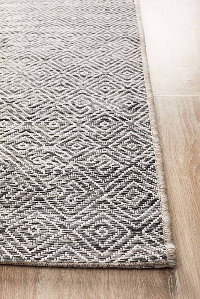 Promenade Outdoor Clara Diamond Grey Rug