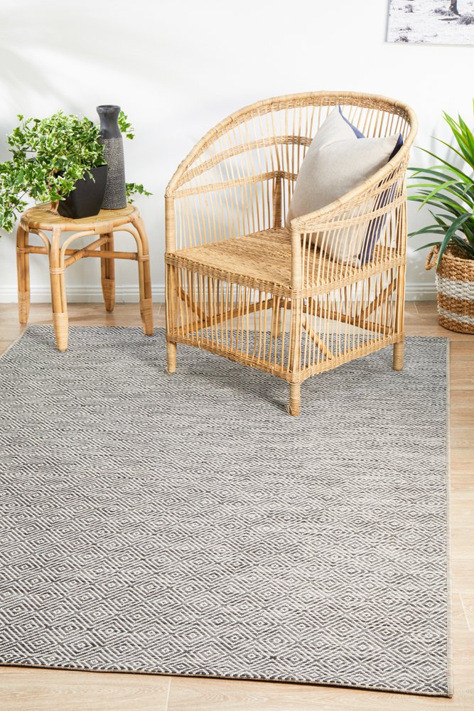 Promenade Outdoor Clara Diamond Grey Rug