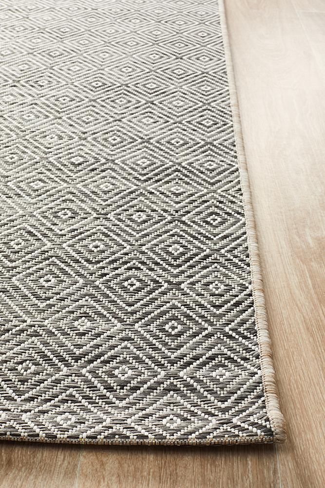 Promenade Outdoor Clara Diamond Grey Rug