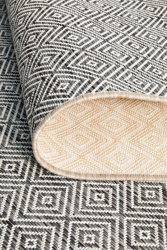 Promenade Outdoor Clara Diamond Grey Rug