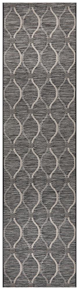 Promenade Outdoor Denise Trellis Black Rug