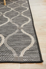 Promenade Outdoor Denise Trellis Black Rug