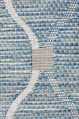 Promenade Outdoor Denise Trellis Blue Rug