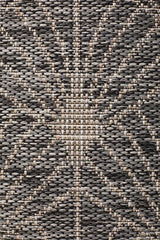 Promenade Outdoor Fern Trellis Black Rug