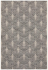 Promenade Outdoor Fern Trellis Black Rug