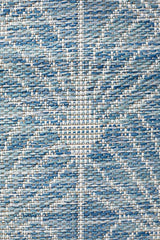 Promenade Outdoor Fern Trellis Blue Rug